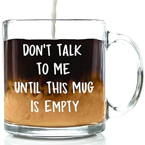 Product Cover Don't Talk To Me Funny Mug - Best Novelty Christmas Gifts for Men, Women, Husband, Wife - Cool Xmas Gag Gift Ideas for Him, Her, Dad, Mom from Son, Daughter - Unique Birthday Present - Fun Coffee Cup