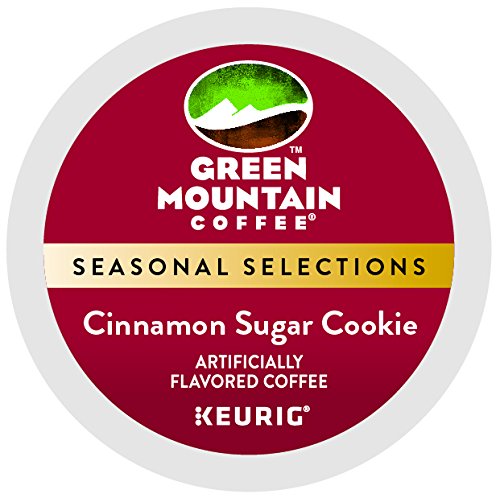 Product Cover Green Mount Coffee Cinnamon Sugar Cookie Keurig Single-Serve K-Cup Pods, Light Roast Coffee, 24 Count