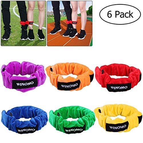 Product Cover Winomo 3 Legged Race Bands Elastic Tie Rope Straps Birthday Party Games For Kids Game Carnival Field Day Backyard And Relay Christmas