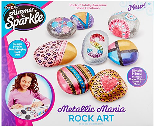 Product Cover Cra-Z-Art Shimmer & Sparkle Metallic Madness Rock Art Crafts Kits