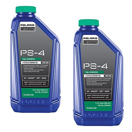 Product Cover Polaris Engineered PS-4 Synthetic 4-Cycle Engine Oil, 1 Quart (Pack of 2)