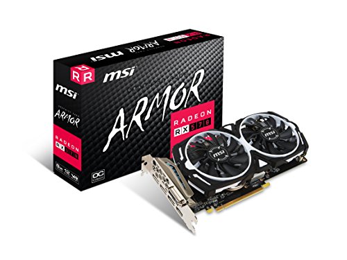 Product Cover MSI RX 570 ARMOR 8G OC Gaming 256-Bit 8gb Gdrr5 Directx Graphics Card