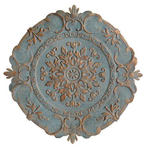 Product Cover Stratton Home Decor Blue European Medallion Wall Decor, 30.50 W X 0.50 D X 30.50 H