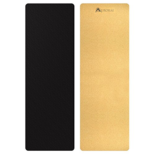 Product Cover Aurorae PRO Natural Cork/Rubber Yoga Mat, Slip Free,Sustainable, Safe Non-Toxic, Free of PVC, TPE, Chemicals/Plastics. Biodegradable and Recyclable, Anti Static, Breathable, 73