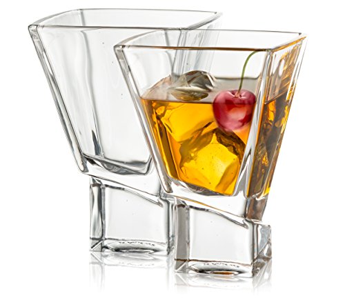 Product Cover JoyJolt Carre 2-Piece Cocktail Glasses Set, 8 Ounce Martini Glasses