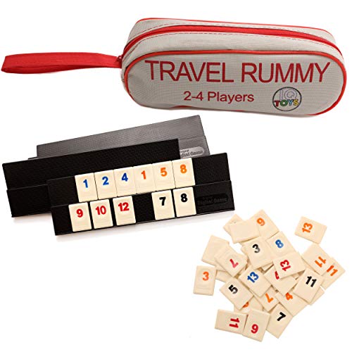 Product Cover IQ Toys 106 Tiles Travel Rummy in A Strong Travel Bag - for 2-4 Players