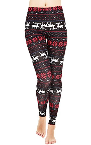 Product Cover Uaderize Womens Ultra Soft Brushed Christmas Leggings Pants Ankle Length,XS-5XL ...