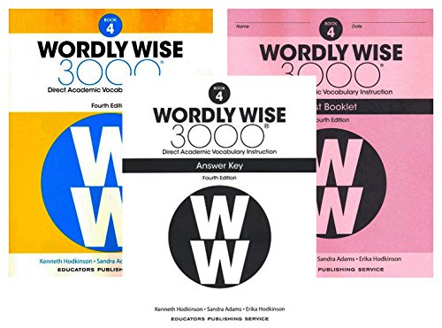 Product Cover Wordly Wise 3000® 4th Edition Grade 4 SET -- Student Book, Test Booklet and Answer Key (Direct Academic Vocabulary Instruction)