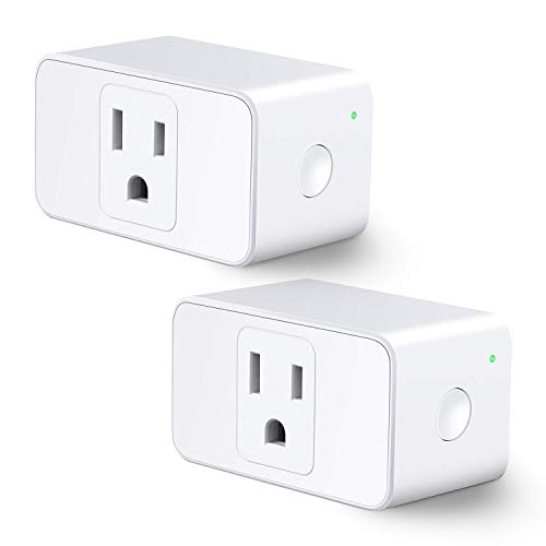 Product Cover Meross Wifi Smart Plug, Wi-Fi Smart Socket Outlet Compatible with Alexa and Google Home, Control Your Lights, Appliances From Your Phone (2 pieces)