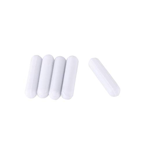 Product Cover 5pcs Type-C PTFE Magnetic Stir Bar Laboratory Stirrer Flea Lab for Magnetic Mixer White(C7×30mm)