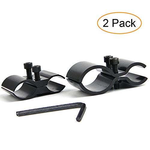 Product Cover BESTSIGHT Tactical Bracket Barrel Ring Scope Clamp Scope Mount Holder for Flashlight Torch Scope Sights [Set of 2]