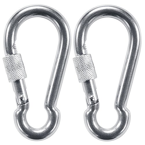 Product Cover PROND Locking Carabiners, Heavy Duty Carabiner, 316 Stainless Steel Screw Lock Carabiner Hooks