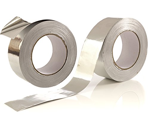 Product Cover 2-Pack Aluminum Tape/Foil Tape - Professional/Contractor-Grade - 1.9 inch x 150 feet (3.4 mil) - Perfect for HVAC, Duct, Pipe, Insulation and More - by Impresa Products