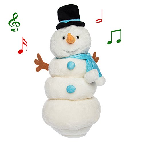 Product Cover Simply Genius Animated Snowman Plush, Animated Christmas Plush, Christmas Toys, Talking Toys, Animated Christmas Decorations, Stuffed Animals