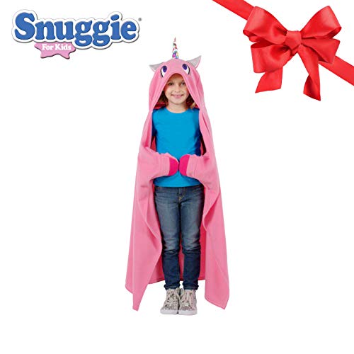 Product Cover SNUGGIE Unicorn Blanket- Comfy, Cozy, Super Soft, Warm, All Season, Kids Hooded Wearable Robe Blanket, As Seen on TV