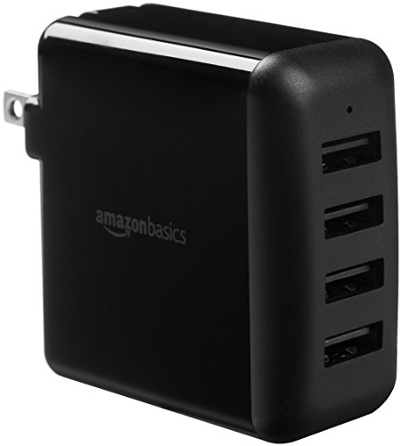 Product Cover AmazonBasics 40W 4-Port USB Wall Charger - Black