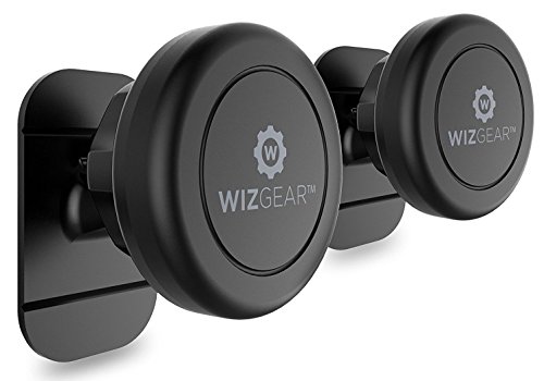 Product Cover WizGear Magnetic Mount, Universal Stick On (2 Pack) Dashboard Magnetic Car Mount Holder, for Cell Phones and Mini Tablets with Fast Swift-snap Technology, Magnetic Cell Phone Mount