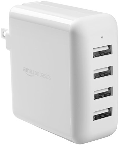 Product Cover AmazonBasics 40W 4-Port Multi USB Wall Charger, White