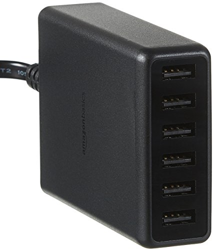 Product Cover AmazonBasics 60W 6-Port Multi USB Wall Charger, Black