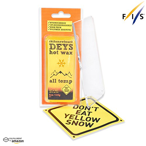 Product Cover Snowboard / Ski Wax from DEYS (ALLTEMP) - Free Plexi Scraper. Gift Ready Combo