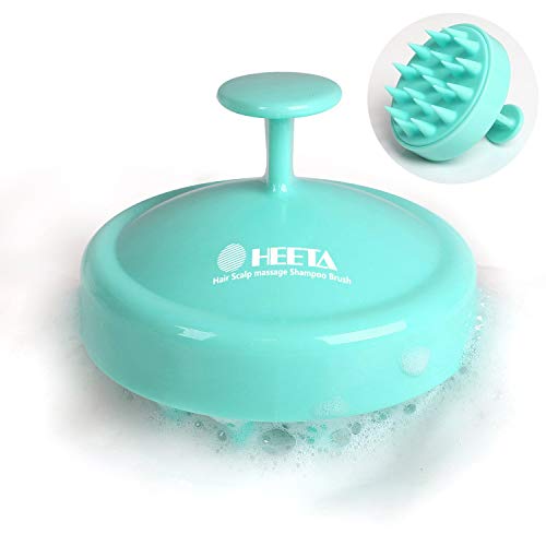 Product Cover Heeta Hair Scalp Brush, Updated Wet and Dry Hair Shampoo Brush Scalp Massage Brush with Soft Silicone Rubber Brush Head