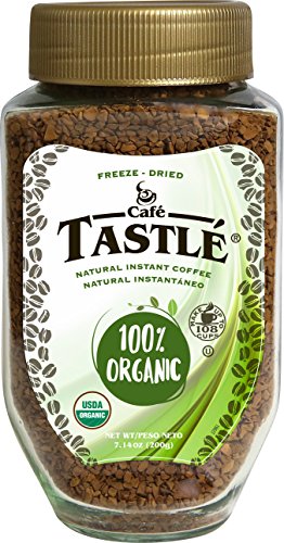 Product Cover Cafe Tastle 100% Organic Instant Coffee, 7.14 Ounce