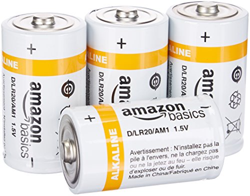 Product Cover AmazonBasics D Cell Everyday Alkaline Batteries (4-Pack)