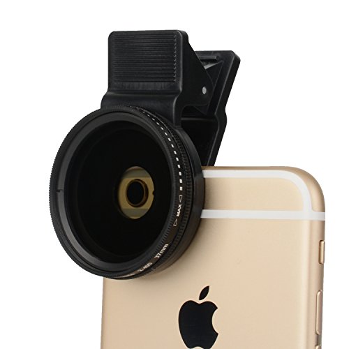 Product Cover Zomei 37mm Cell Phone Camamera Lens Professional ND Circular Filter ND2-ND400 for iPhone/6/6s Plus Samsung Most Smartphones