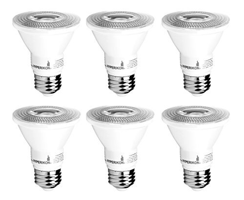 Product Cover Hyperikon PAR20 LED Bulb Dimmable 8W (50W Equivalent) 4000K, Spot Light Bulb, Medium Base E26, UL, Energy Star, 6 Pack
