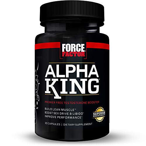 Product Cover Force Factor Alpha King Testosterone Booster, Increase Passion and Drive, Build Lean Muscle, and Improve Performance - 30 Count