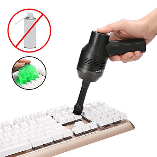 Product Cover Keyboard Cleaner with Cleaning Gel, MECO Rechargeable Mini Vacuum Cordless Vacuum Desk Vacuum Cleaner, Best Cleaner for Cleaning Dust,Hairs,Crumbs,Scraps for Laptop,Piano,Computer,Car and Pet House