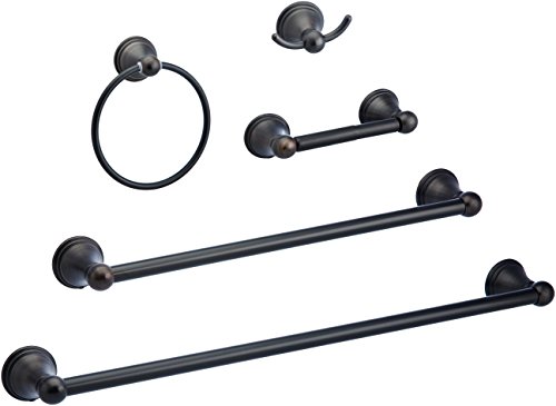 Product Cover AmazonBasics AB-BR817-OR Bathroom Hardware Set, 5 Piece, Oil Rubbed Bronze