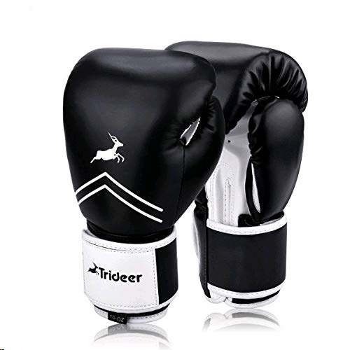 Product Cover Trideer Pro Grade Boxing Gloves, Kickboxing Bagwork Gel Sparring Training Gloves, Muay Thai Style Punching Bag Mitts, Fight Gloves Men & Women