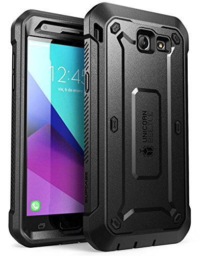 Product Cover SupCase Samsung Galaxy J7 2017, Galaxy Halo Case, [UB Pro Series] Full-Body Rugged Holster with Built-in Screen Protector for Galaxy Halo/J7 2017 (SM-J727), Not fit J7 2018 (SM-J737) (Black)