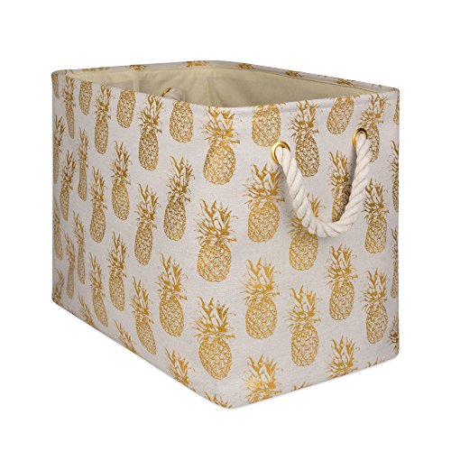 Product Cover DII CAMZ10365 Polyester Storage Bins, 16x10x12, Pineapple