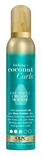 Product Cover Ogx Coconut Curls Decadent Creamy Mousse 7.9 Ounce (2 Pack)