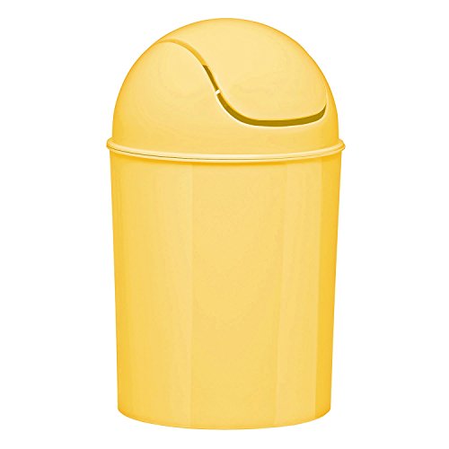 Product Cover Umbra Mini Waste Can, 1-1/2 Gallon with Swing Lid (Yellow)