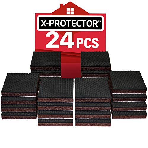 Product Cover Non Slip Furniture Pads X-PROTECTOR - Premium 24 pcs 1 1/2