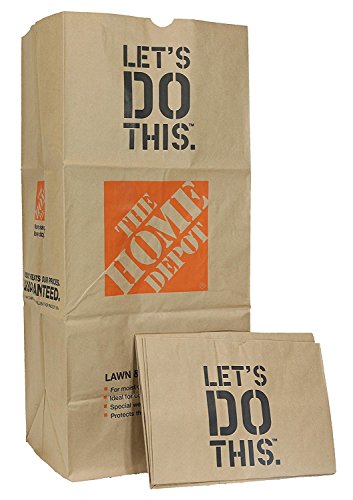 Product Cover The Home Depot 49022-10PK Heavy Duty Brown Paper Lawn and Refuse Bags for Home and Garden, 30 gal (10 Lawn Bags)