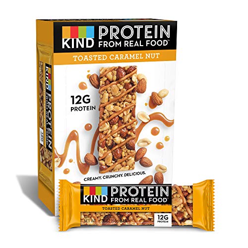Product Cover KIND Protein Bars, Toasted Caramel Nut, Gluten Free, 12g Protein,1.76 Ounce (12 Count (Pack of 1))