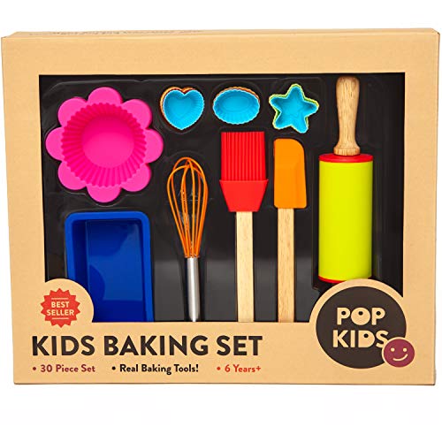 Product Cover 30-Piece Pop Kid's Baking Set for Family Fun Premium Kit for Children Learning to Bake