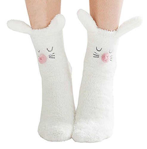 Product Cover Animal Slipper Socks Fuzzy Christmas Socks Winter Warm Fluffy Fleece Floor Socks