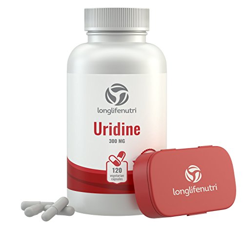 Product Cover Uridine Monophosphate 300mg - 120 Vegetarian Capsules | Made In Usa | Choline Enhancer | Supports Cholinergic Brain & Memory Function | Helps Synapses Growth | 300 mg Pure Powder Pills Complex Formula