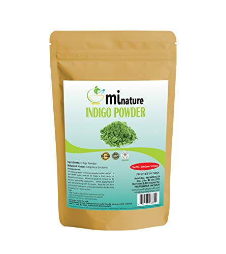 Product Cover Natural Indigo Powder -Indigofera Tinctoria, Rajasthani Indigo Powder for hair dye, Natural hair color by mi nature