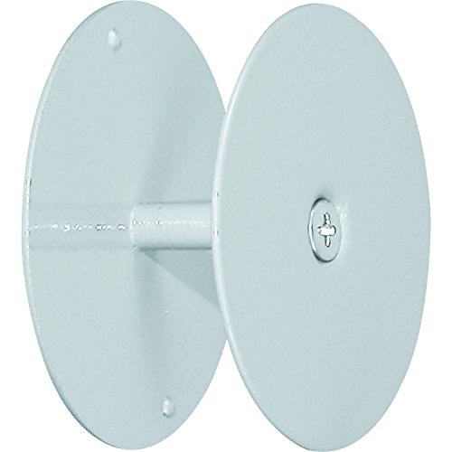 Product Cover Prime-Line MP9515-2 Door Hole Cover Plates, 2-5/8 Inch Outside Diameter, Gray Painted Primer, 2 Sets, 2 Piece