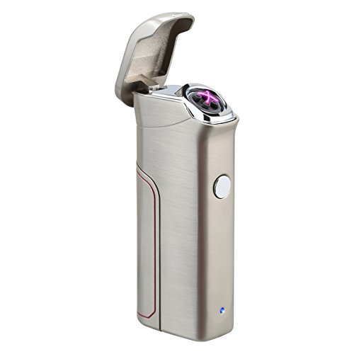 Product Cover Kivors Dual Arc Lighter USB Rechargeable Windproof Electrical Plasma X Beam Arc Lighter with 800 mAh Super Volume Replaceable Battery (LS)