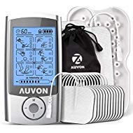 Product Cover AUVON Rechargeable TENS Unit Muscle Stimulator, 2nd Gen16 Modes TENS Machine with Upgraded Self-Adhesive Reusable TENS Electrodes Pads (2