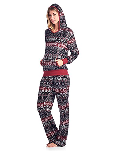 Product Cover Ashford & Brooks Women's Mink Fleece Hoodie Pajama Set
