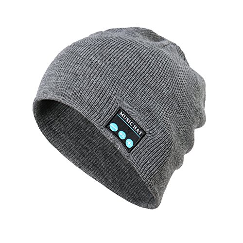 Product Cover Wireless Bluetooth Beanie,Unisex Outdoor Sport Knit Hat with Stereo Speakers & Microphone