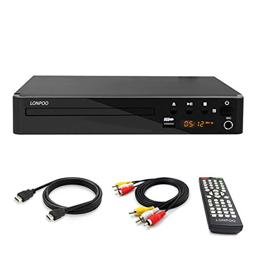 Product Cover LP-099 Multi Region Code Zone Free PAL/NTSC HD DVD Player CD Player with HDMI & Remote & USB - Compact Design